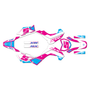 kawasaki klx140 graphics kit 2008-2018 venom series magenta-cyan