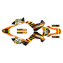 kawasaki klx140 graphics kit 2008-2018 warrior series orange