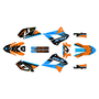 kawasaki klx250 graphics kit 2008-2020 axis series orange