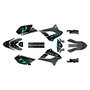 kawasaki klx300sm graphics kit 2021-2023 axis series teal