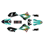 kawasaki klx300sm graphics kit 2021-2023 lancaster series teal