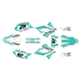 kawasaki klx250 graphics kit 2008-2020 lethal series teal