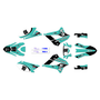kawasaki klx250 graphics kit 2008-2020 speed series teal