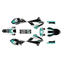 kawasaki klx300sm graphics kit 2021-2023 turbo series teal