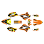 kawasaki klx300sm graphics kit 2021-2023 warrior series orange