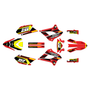 kawasaki klx250 graphics kit 2008-2020 warrior series red