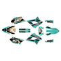 kawasaki klx250 graphics kit 2008-2020 warrior series teal