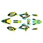 kawasaki klx250 graphics kit 2008-2020 warrior series lime