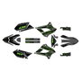 kawasaki klx250 graphics kit 2008-2020 warrior series green-shift