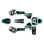 kawasaki kx60 graphics kit 1984-2004 fasthouse series teal