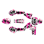 kawasaki kx60 graphics kit 1984-2004 invasion series pink