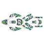 kawasaki kx65 graphics kit 1999-2026 incision series green