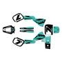 kawasaki kx60 graphics kit 1984-2004 legend series teal