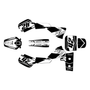kawasaki kx60 graphics kit 1984-2004 lethal series white