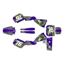 kawasaki kx60 graphics kit 1984-2004 lunatic series purple