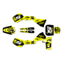 kawasaki kx60 graphics kit 1984-2004 nightcity series yellow