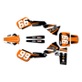 kawasaki kx60 graphics kit 1984-2004 turbo series orange