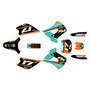 kawasaki kx85u graphics kit 2001-2013 axis series teal