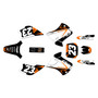 kawasaki kx85u graphics kit 2001-2013 evader series orange