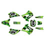 kawasaki kx100u graphics kit 2001-2013 invasion series green