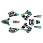 kawasaki kx100u graphics kit 2001-2013 invasion series teal