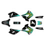 kawasaki kx100u graphics kit 2001-2013 lancaster series teal
