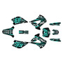 kawasaki kx100u graphics kit 2001-2013 prime series teal