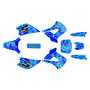 kawasaki kx85u graphics kit 2001-2013 retro series blue