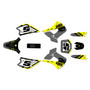 kawasaki kx85u graphics kit 2001-2013 venom series yellow