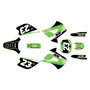 kawasaki kx100u graphics kit 2001-2013 viper series green
