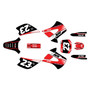 kawasaki kx100u graphics kit 2001-2013 viper series red