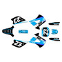 kawasaki kx85u graphics kit 2001-2013 viper series cyan