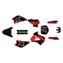 kawasaki kx80 graphics kit 1998-2004 evader series red