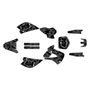 kawasaki kx80 graphics kit 1998-2004 invasion series smoke