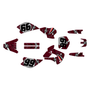 kawasaki kx80 graphics kit 1998-2004 predator series burgundy