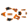 kawasaki kx80 graphics kit 1998-2004 predator series orange