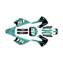 kawasaki kx85 graphics kit 2001-2013 cyberware series teal