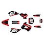 kawasaki kx80 graphics kit 1998-2004 spear series red