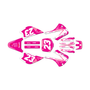 kawasaki kx85 graphics kit 2001-2013 evader series pink