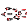 kawasaki kx80 graphics kit 1998-2004 turbo series red