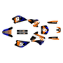 kawasaki kx80 graphics kit 1998-2004 turbo series orange-blue