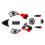kawasaki kx80 graphics kit 1998-2004 venom series red