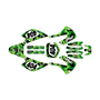 kawasaki kx100 graphics kit 2001-2013 invasion series green