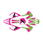 kawasaki kx85 graphics kit 2001-2013 legend series green-magenta