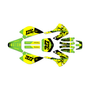 kawasaki kx85 graphics kit 2001-2013 rail series yellow