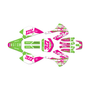 kawasaki kx85 graphics kit 2001-2013 rail series magenta