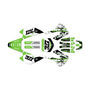 kawasaki kx100 graphics kit 2001-2013 rail series green