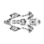 kawasaki kx85 graphics kit 2001-2013 snagged series white