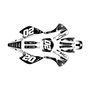 kawasaki kx100 graphics kit 2001-2013 spear series white