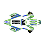 kawasaki kx85 graphics kit 2001-2013 split series blue-green
